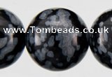 COB24 15 inches 10mm round snowflake obsidian gemstone beads wholesale