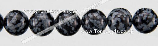 COB24 15 inches 10mm round snowflake obsidian gemstone beads wholesale