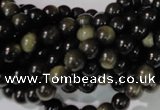 COB252 15.5 inches 6mm round golden obsidian beads wholesale