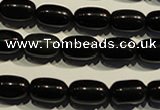 COB461 15.5 inches 8*12mm drum black obsidian beads wholesale