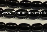 COB462 15.5 inches 10*14mm drum black obsidian beads wholesale