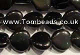 COB467 15.5 inches 10*10mm heart black obsidian beads wholesale