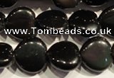 COB468 15.5 inches 12*12mm heart black obsidian beads wholesale