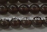 COB600 15.5 inches 6mm round ice black obsidian beads wholesale