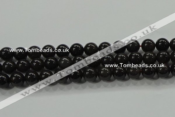 COB602 15.5 inches 10mm round ice black obsidian beads wholesale