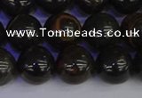 COB654 15.5 inches 12mm round gold black obsidian beads wholesale