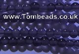 COB700 15.5 inches 4mm round ice black obsidian beads wholesale