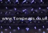 COB701 15.5 inches 6mm round ice black obsidian beads wholesale