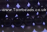 COB702 15.5 inches 8mm round ice black obsidian beads wholesale