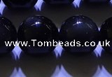 COB706 15.5 inches 16mm round ice black obsidian beads wholesale