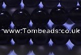 COB712 15.5 inches 8mm round ice black obsidian beads wholesale