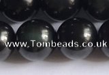 COB724 15.5 inches 12mm round black obsidian gemstone beads