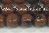 COB752 15.5 inches 8mm round mahogany obsidian beads wholesale