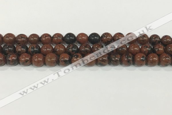 COB752 15.5 inches 8mm round mahogany obsidian beads wholesale