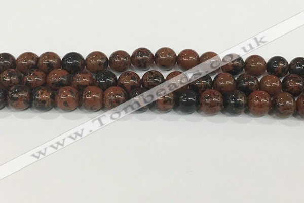 COB753 15.5 inches 10mm round mahogany obsidian beads wholesale