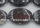 COJ03 15.5 inches 22*30mm oval blood jasper gemstone beads