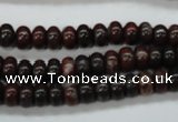 COJ10 15.5 inches 5*8mm rondelle blood jasper gemstone beads