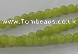 COJ102 15.5 inches 6mm round olive jade beads wholesale