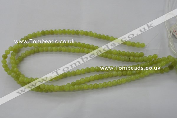 COJ102 15.5 inches 6mm round olive jade beads wholesale