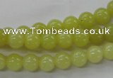 COJ103 15.5 inches 8mm round olive jade beads wholesale