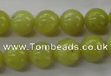 COJ105 15.5 inches 12mm round olive jade beads wholesale