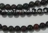 COJ301 15.5 inches 6mm round Indian bloodstone beads wholesale