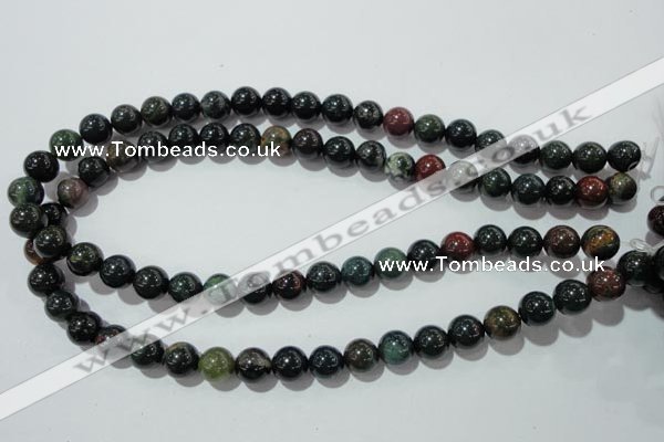 COJ303 15.5 inches 10mm round Indian bloodstone beads wholesale