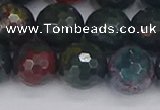 COJ314 15.5 inches 12mm faceted round Indian bloodstone beads