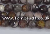 COJ361 15.5 inches 6mm faceted round outback jasper beads
