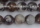 COJ364 15.5 inches 12mm faceted round outback jasper beads