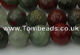 COJ453 15.5 inches 10mm round blood jasper beads wholesale