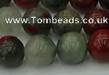 COJ454 15.5 inches 12mm round blood jasper beads wholesale