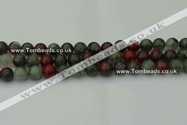 COJ454 15.5 inches 12mm round blood jasper beads wholesale