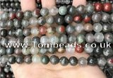 COJ482 15.5 inches 8mm round blood jasper beads wholesale