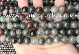 COJ483 15.5 inches 10mm round blood jasper beads wholesale