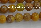 COJ601 15.5 inches 6mm round orpiment jasper beads wholesale