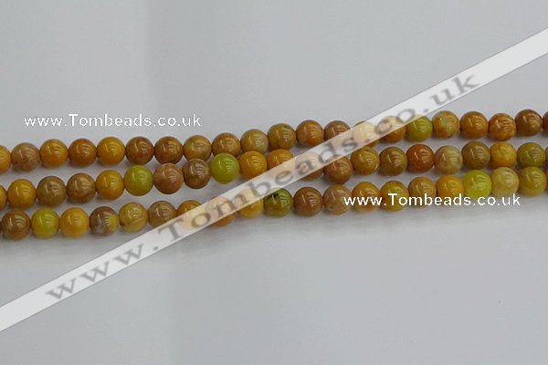 COJ601 15.5 inches 6mm round orpiment jasper beads wholesale