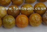 COJ603 15.5 inches 10mm round orpiment jasper beads wholesale