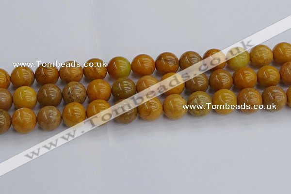 COJ604 15.5 inches 12mm round orpiment jasper beads wholesale