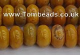 COJ613 15.5 inches 6*10mm rondelle orpiment jasper beads