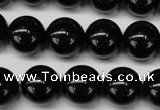 CON06 15.5 inches 14mm round black onyx gemstone beads