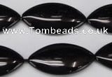 CON40 15.5 inches 16*30mm marquise black onyx gemstone beads