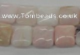 COP10 15.5 inches 14*14mm square natural pink opal beads wholesale