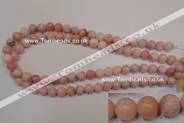 COP1004 15.5 inches 10mm round natural pink opal gemstone beads