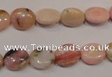 COP1022 15.5 inches 10*12mm oval natural pink opal gemstone beads