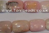 COP1034 15.5 inches 13*18mm rectangle natural pink opal gemstone beads