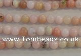 COP1060 15.5 inches 6mm round natural pink opal gemstone beads