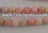 COP1061 15.5 inches 8mm round natural pink opal gemstone beads