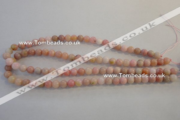 COP1061 15.5 inches 8mm round natural pink opal gemstone beads