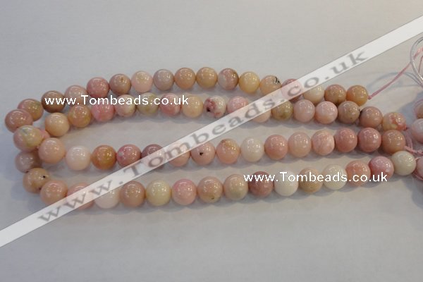 COP1063 15.5 inches 12mm round natural pink opal gemstone beads